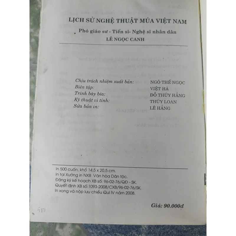 Lịch sử nghệ thuật múa Việt Nam - Lê Ngọc Canh 746674