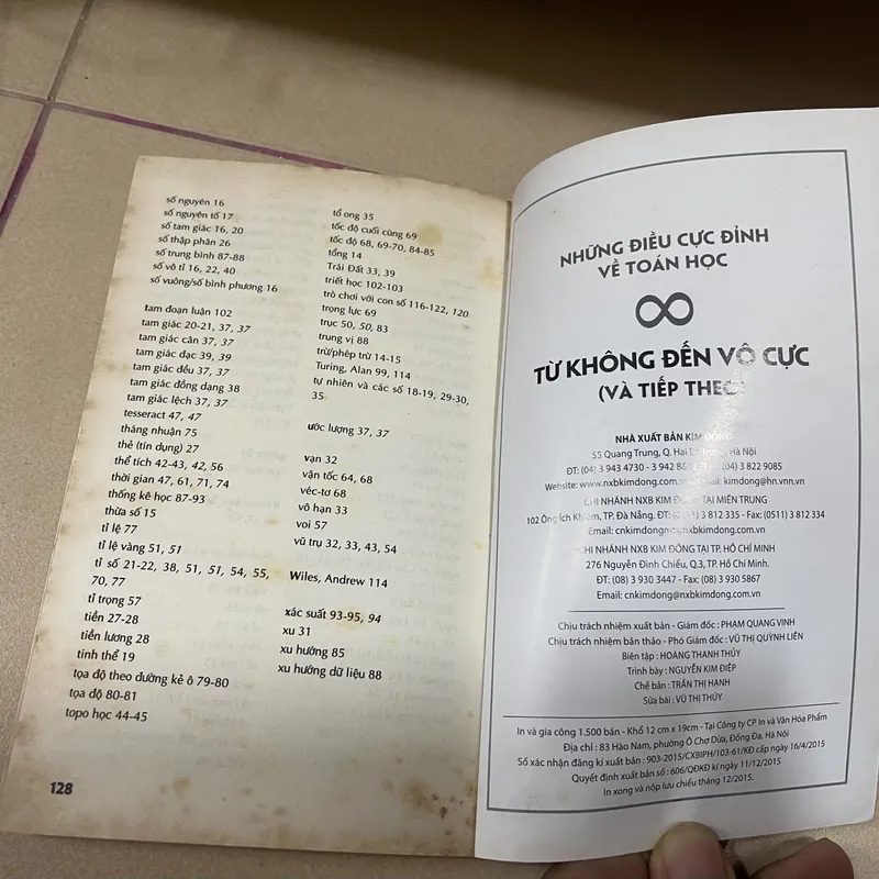 Những điều cực đỉnh về toán học - Từ không đến vô cực (c43) 698208