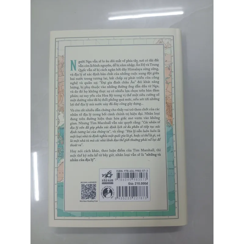 Sách Thư Cảnh Giới Thiệu Địa Lý Thế Giới Prisons of Geography của Tim Marshall mới 90% 758171