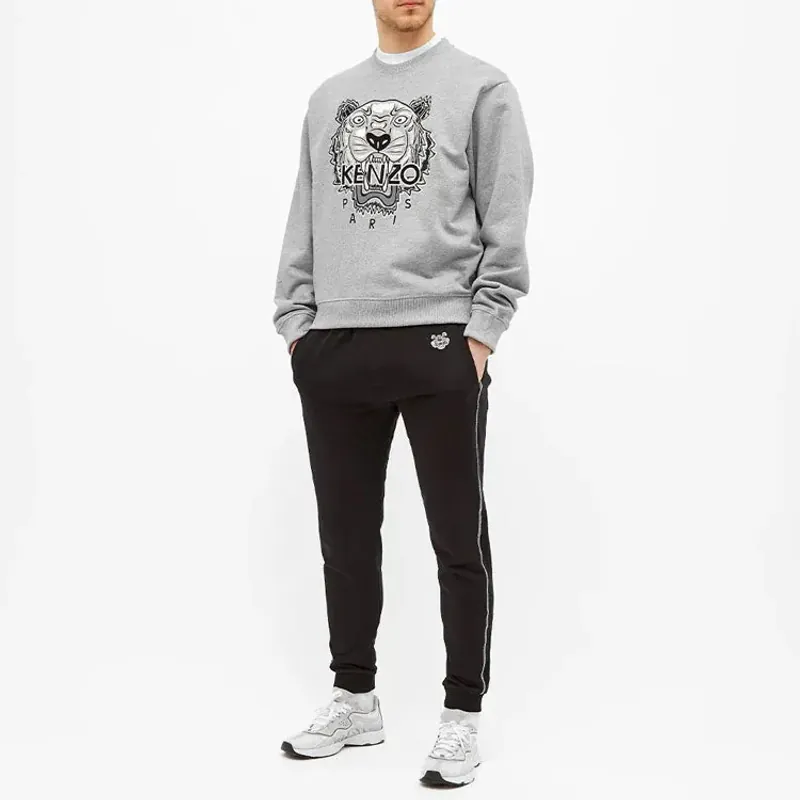 Áo sweater Kenzo thêu đầu hổ màu xám size L 757323