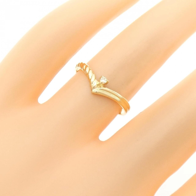 Nhẫn kim cương K18YG 670081