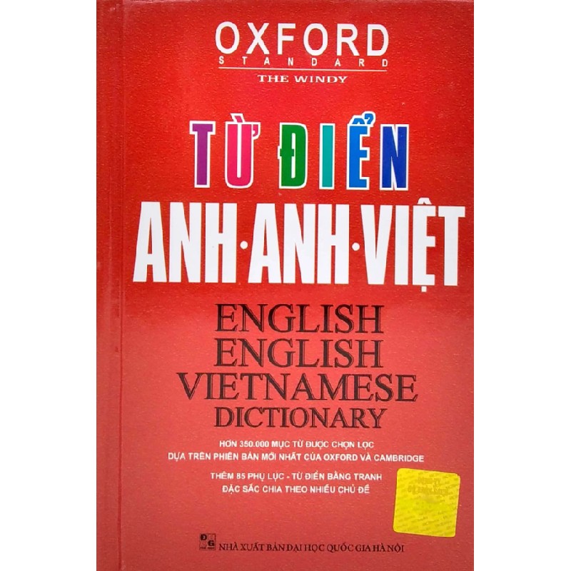 Oxford Standard - Từ Điển Anh - Anh - Việt (350.000 Từ) (Bìa Cứng) - The Windy 178044