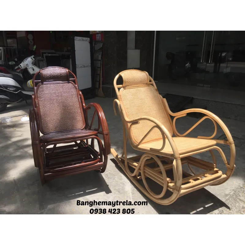 Ghế bập bênh mây tự nhiên thư giãn 789266