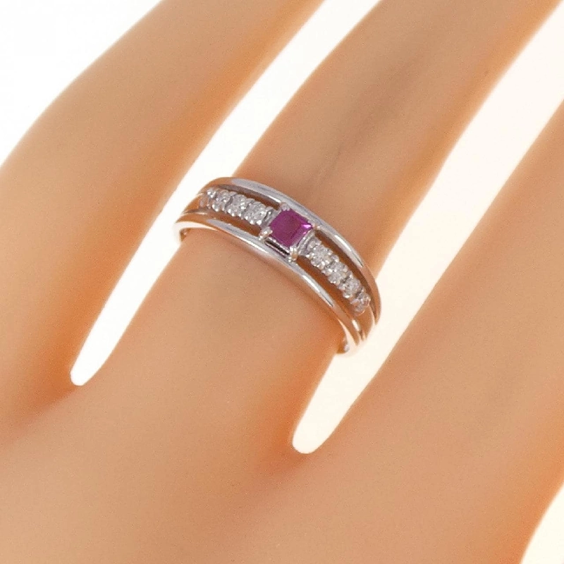 Nhẫn Ruby K10WG 672747