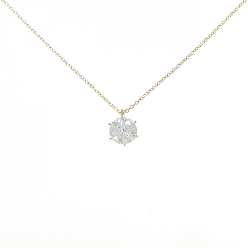 K18YG Solitaire Dây chuyền kim cương 1.035CT H I1 VG - Hàng hiệu Chính hãng 874522