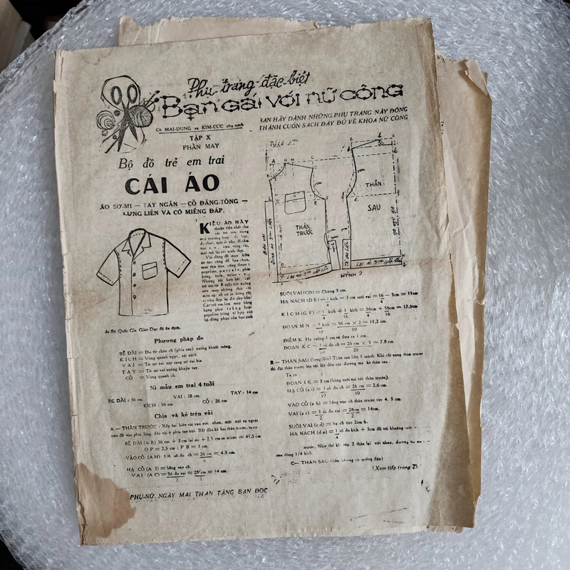 5 tờ phụ trang đôi của báo Phụ nữ ngày mai ở Sài Gòn trước 1975 khổ to 460431