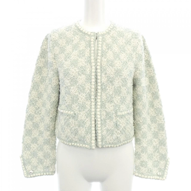 【Mã giảm giá】Áo khoác không cổ CHANEL 641677