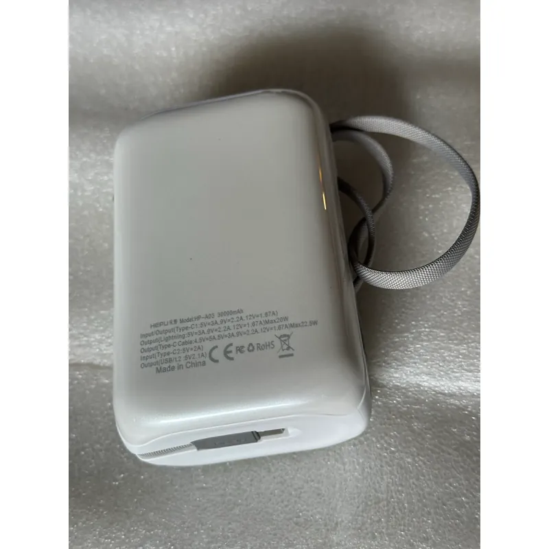 Pin dự phòng HEPU HP-A03 30000 mAh | Sạc siêu nhanh PD 22.5W | Cổng Type-C & Lightning 560659