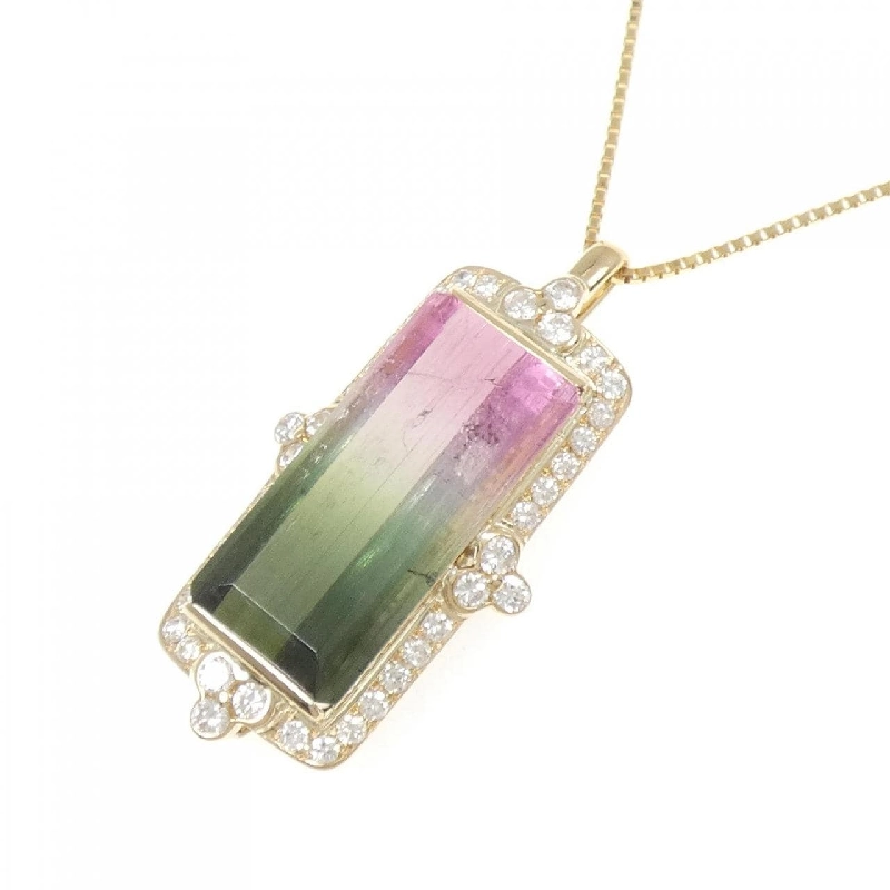 K18YG Tourmaline Necklace 20.39CT - Hàng hiệu Authentic 859512