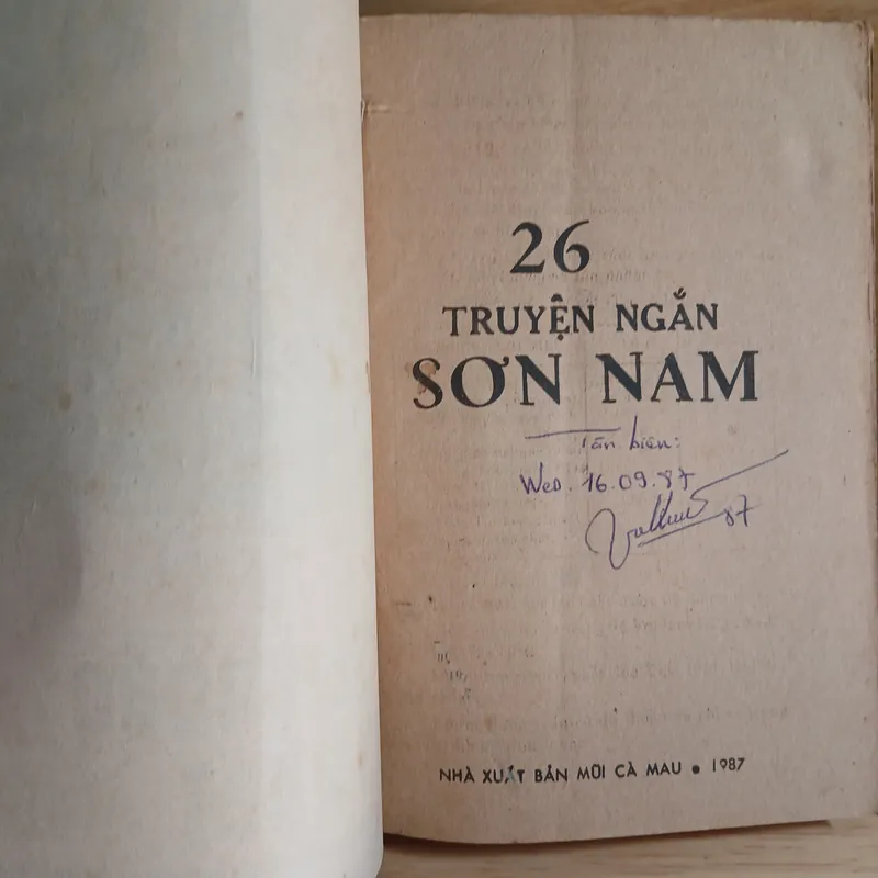 26 Truyện Ngắn Sơn Nam (Xb 1987) 387985