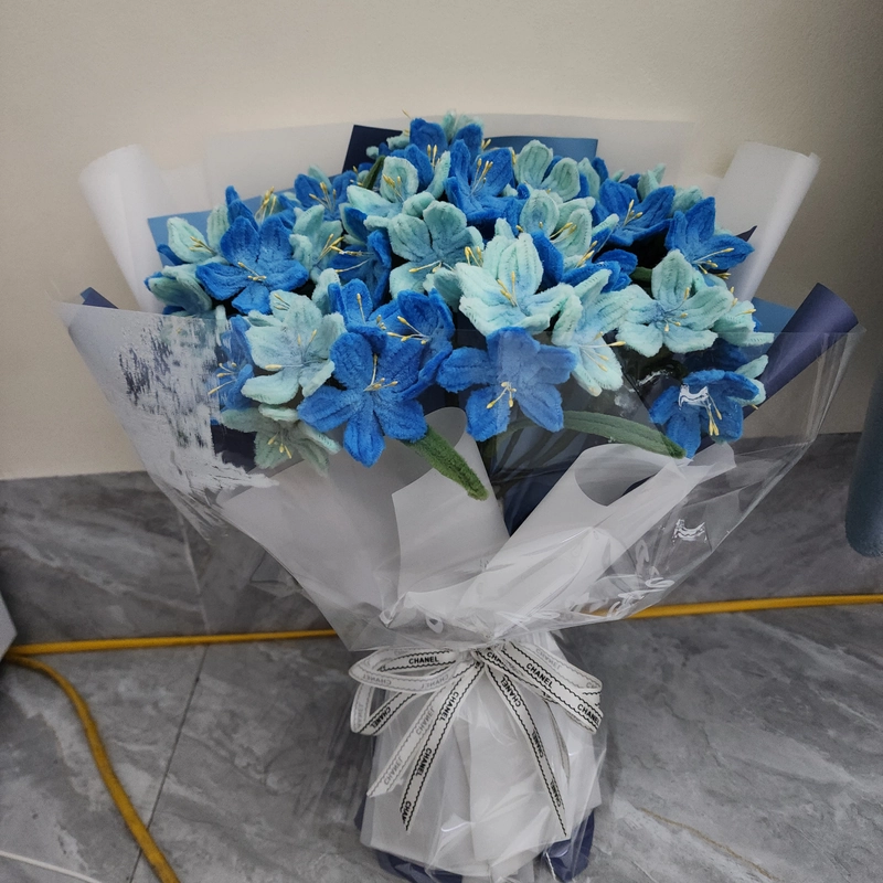Bó hoa kẽm nhung xanh  495984