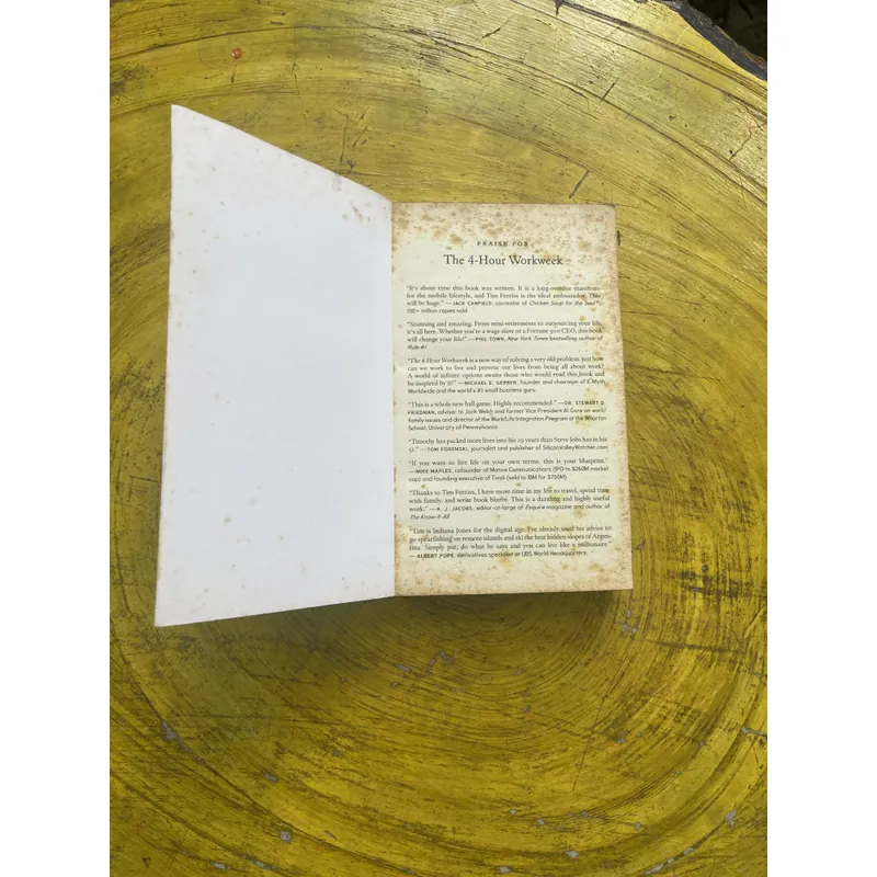 THE 4- HOUR WORK WEEK - TIMOTHY FERRISS 596620