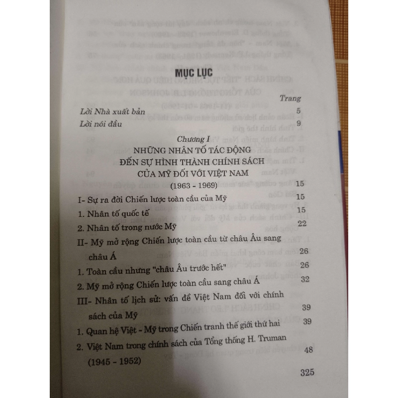 Chính sách của Mỹ đối với Việt Nam thời kỳ tổng thống Lyndon Baines Johnson - 2018 -327 trang LỊCH SỬ - CHÍNH TRỊ - TRIẾT HỌC ANTQ1301 762991