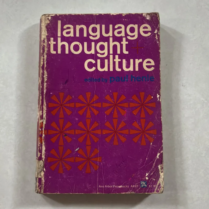 Language thought and Culture - paul henle 721059