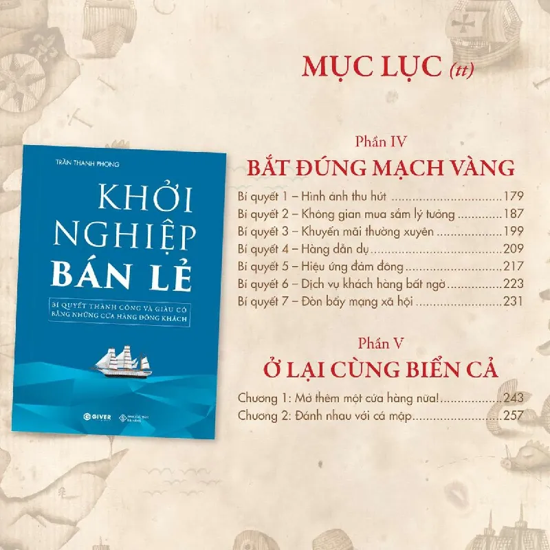 Khởi Nghiệp Bán Lẻ - Bí Quyết Thành Công Và Giàu Có Bằng Những Cửa Hàng Đông Khách - Trần Thanh Phong - GIVER BOOKS - MARKETING KINH DOANH 595426