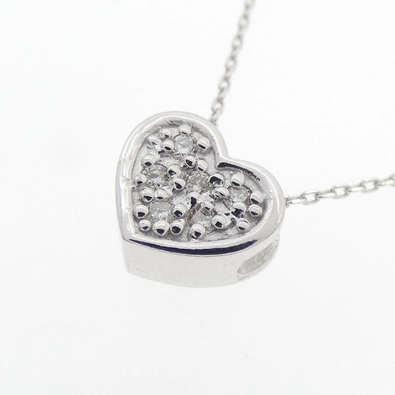 K18WG Dây chuyền kim cương hình trái tim 0.06CT - Hàng hiệu Chính hãng 858577