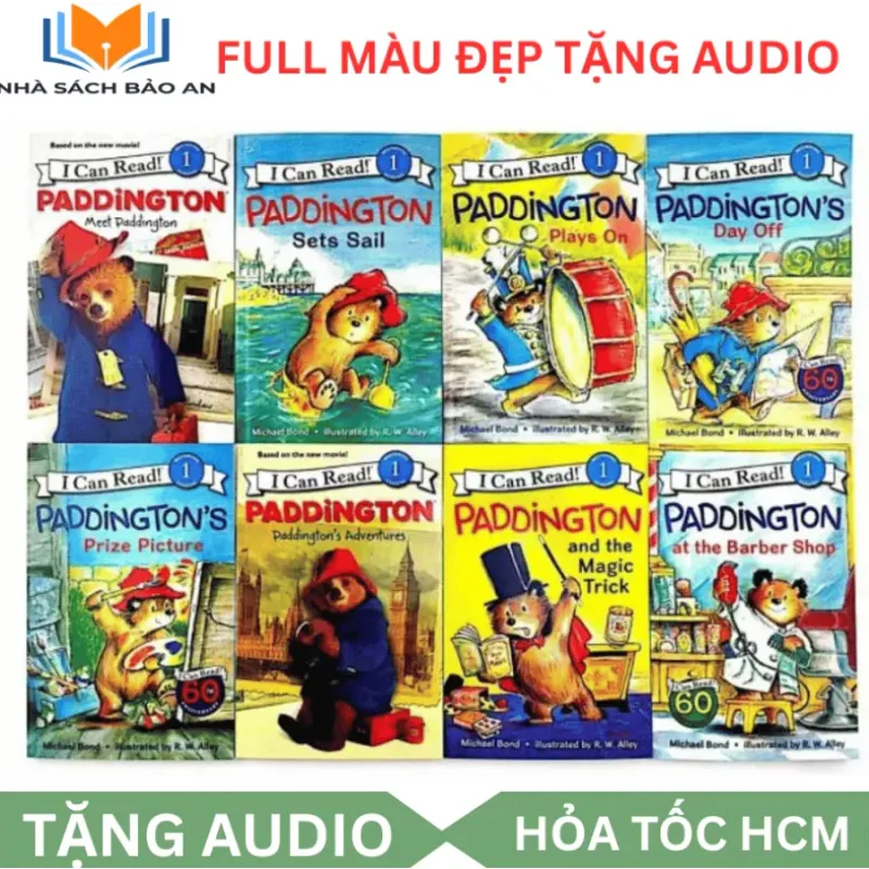 Bộ nhập - Paddington I Can Read Level 1, 8 cuốn đẹp tặng audio 956912