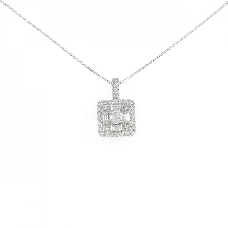 K18WG Dây chuyền kim cương 0.35CT - Hàng hiệu Chính hãng 856397