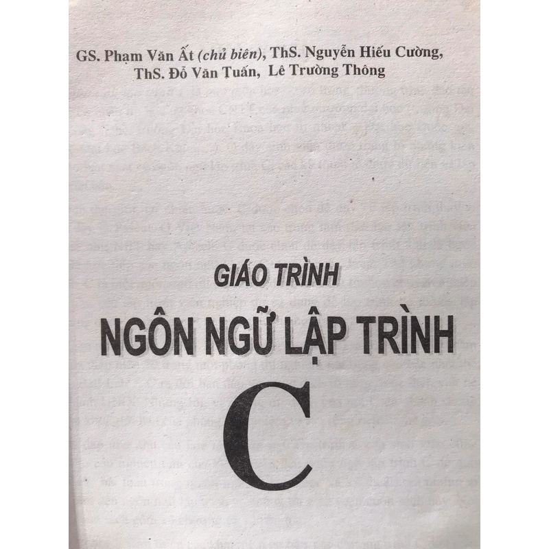GIÁO TRÌNH NGÔN NGỮ LẬP TRÌNH C 455046