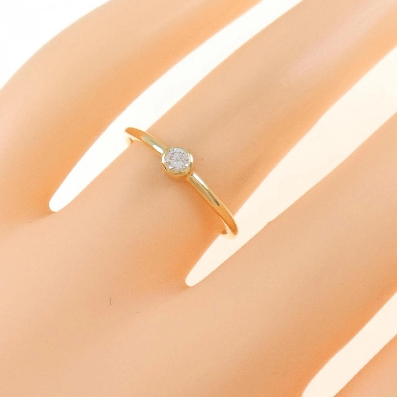 Nhẫn kim cương K18YG 0.10CT - Hàng hiệu Authentic 857396
