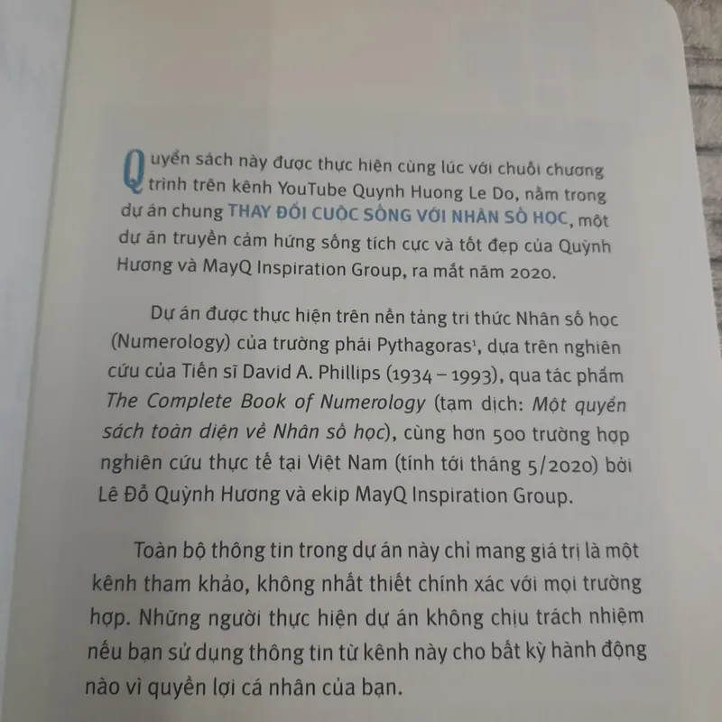 Thay đổi cuộc sống với nhân số học. David A. Phillips, Lê Đỗ Quỳnh Hương 592246