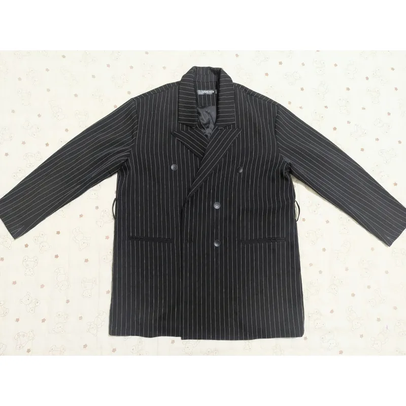 Áo Blazer đen kẻ sọc free size 98% 604438