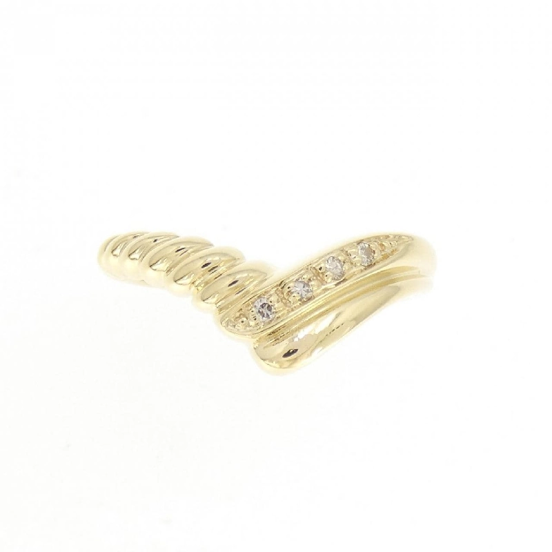 Nhẫn kim cương K18YG 0.03CT 672526