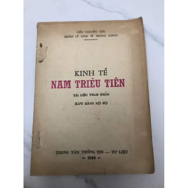 KINH TẾ NAM TRIỀU TIÊN (Tài liệu Tham Khảo - Lưu Hành Nội Bộ - 1986) 599171