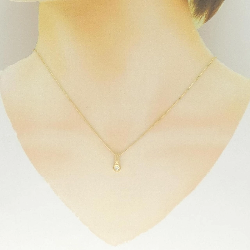 K18YG Dây chuyền kim cương 0.05CT - Hàng hiệu Chính hãng 857499