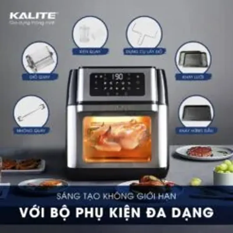 🔥 KALITE Q10 – Nồi Chiên 10 Lít Cửa Kính | Chiên Nướng Thả Ga Cho Cả Nhà! 707356