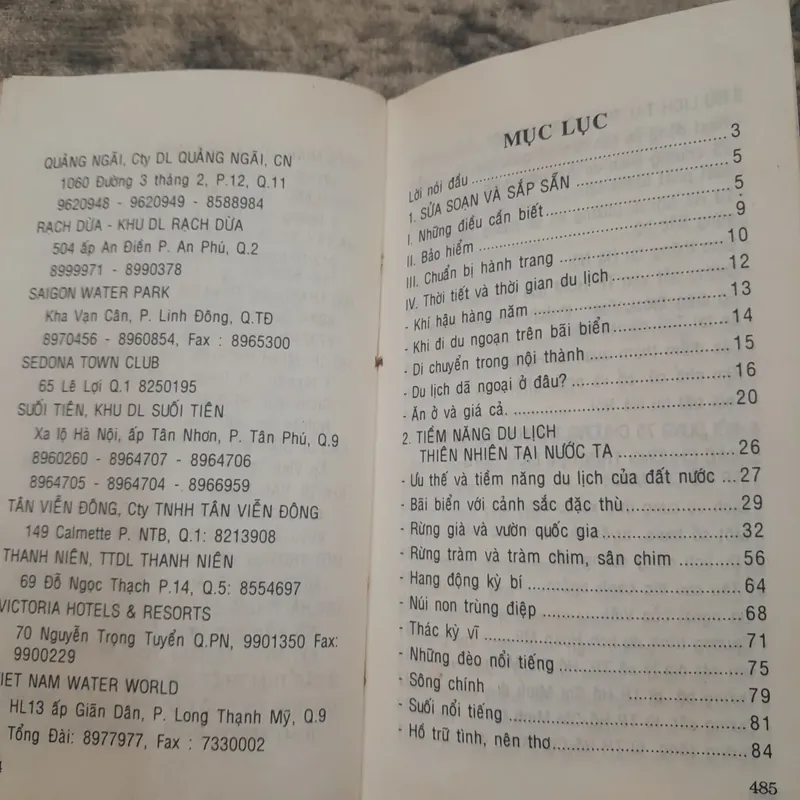 Cẩm nang DU LỊCH & ĐI TOUR. Tác giả Phạm Côn Sơn. Bản in 2002 732670