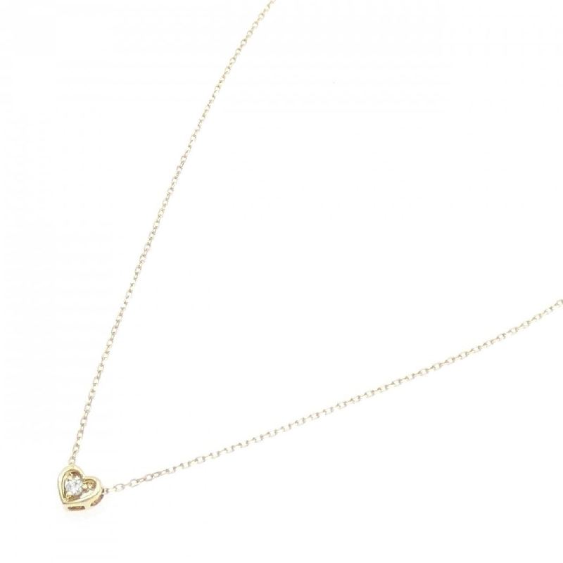 K10YG Dây chuyền hình trái tim kim cương 0.02CT - Hàng hiệu Chính hãng 861543