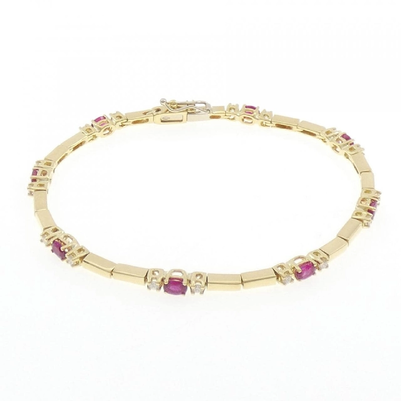 Bông tay ruby 750YG - Hàng hiệu Authentic 873859