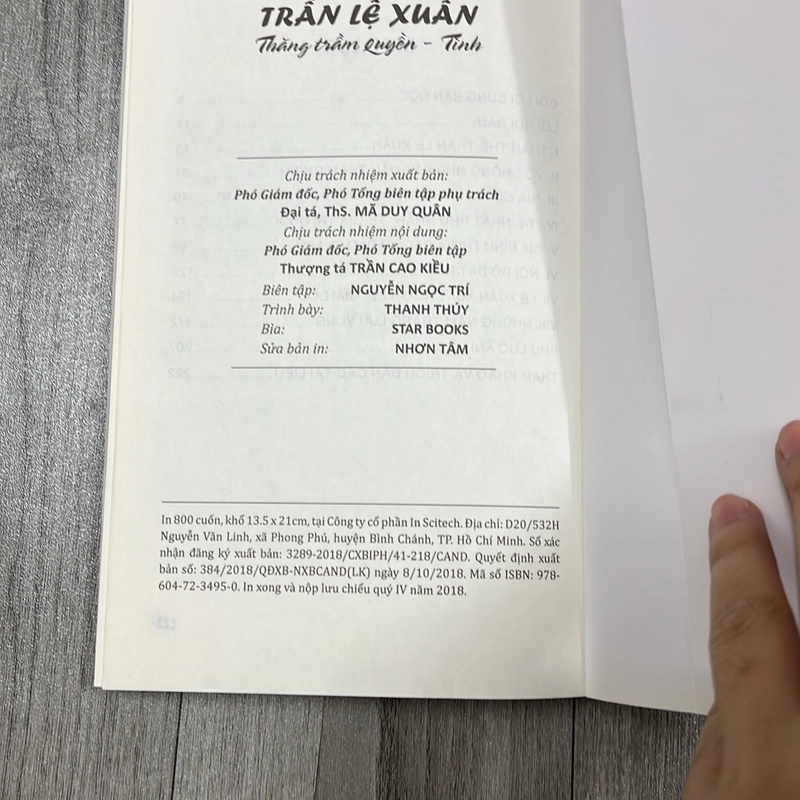 Trần lê xuân thăng trầm quyền- tình. 1b2 539090