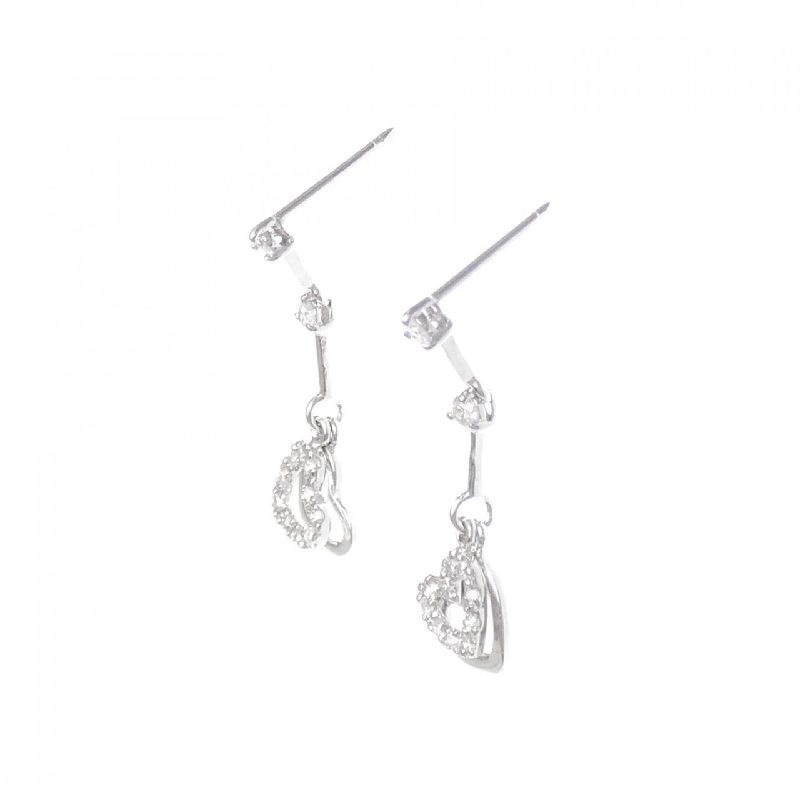 K10WG Bông tai hình trái tim kim cương 0.20CT - Hàng hiệu Chính hãng 868801