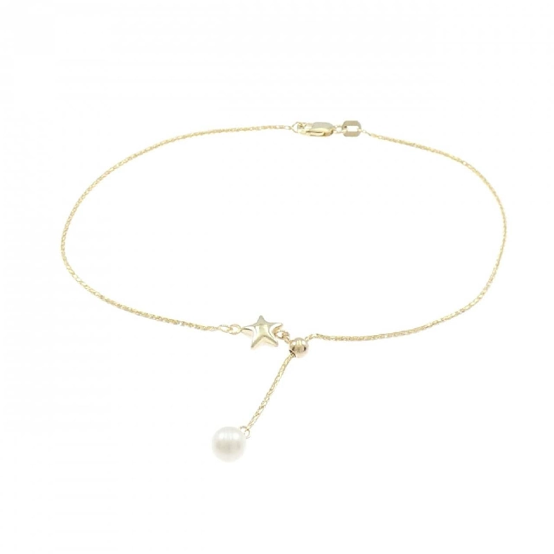 K10YG Star Freshwater Pearl Anklet 5.7mm - Hàng hiệu Authentic 877575