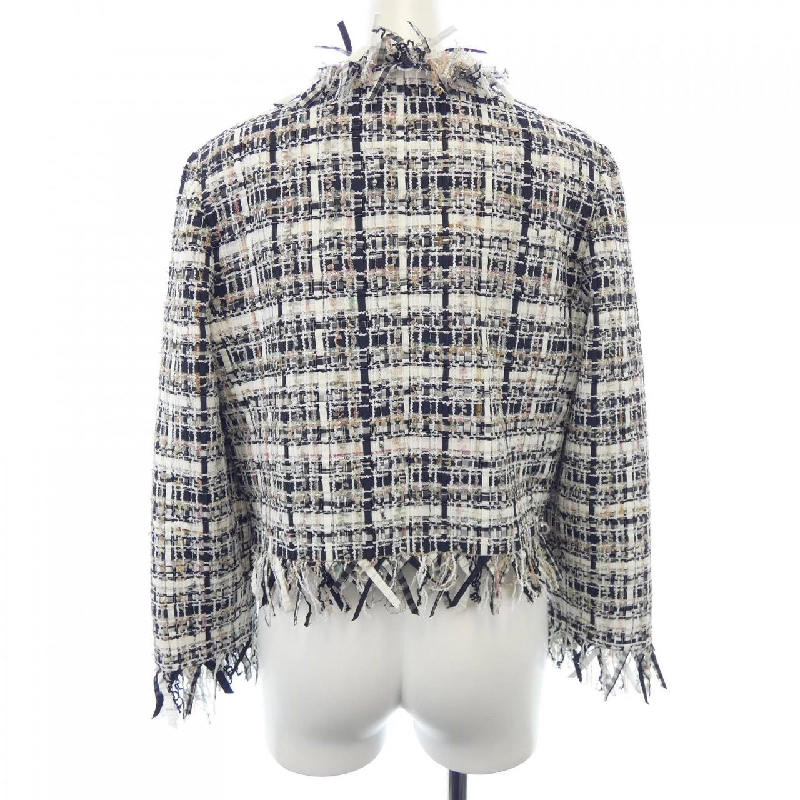 Áo khoác không cổ CHANEL 634536