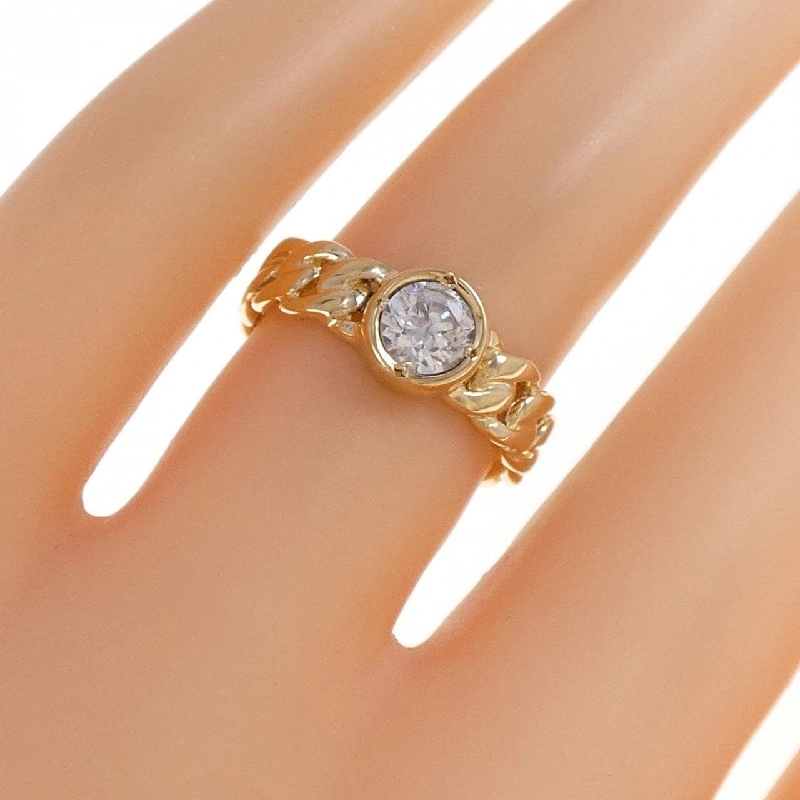 Nhẫn kim cương K18YG 0.42CT 669297