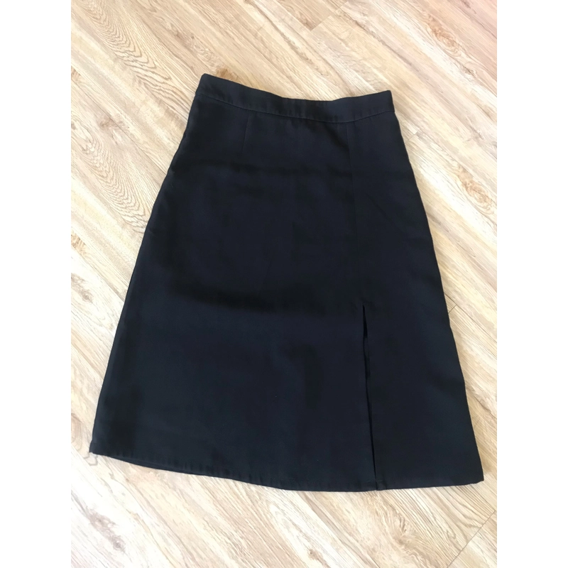 Chân váy chữ A midi màu đen size L 494482