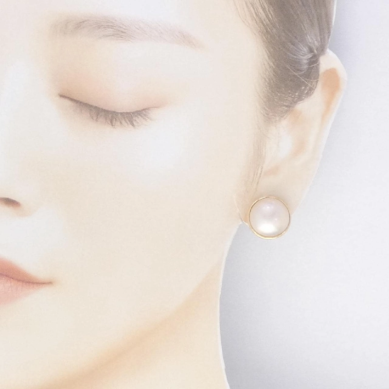 K18YG Mabe Pearl Bông tai - Hàng hiệu Chính hãng 872936