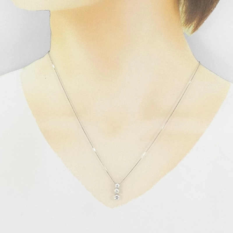 Dây chuyền kim cương PT900/PT850 0.76CT - Hàng hiệu Chính hãng 860300