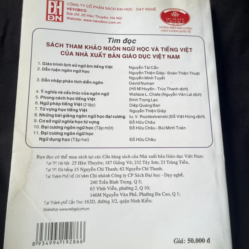 CƠ SỞ NGÔN NGỮ HỌC VÀ TIẾNG VIỆT 1025933