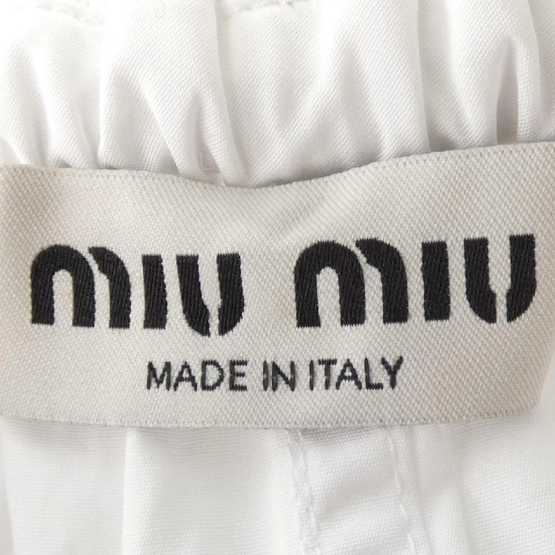 Miu Miu MIU MIU Chân váy dài Poplin MG2014 S232 10RG - Hàng hiệu Chính hãng 808360