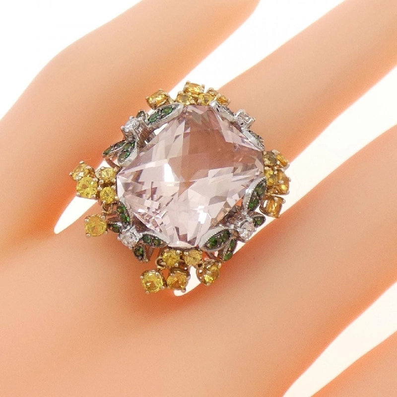 Nhẫn Morganite 750WG/750YG 11.16CT - Hàng hiệu Authentic 848263