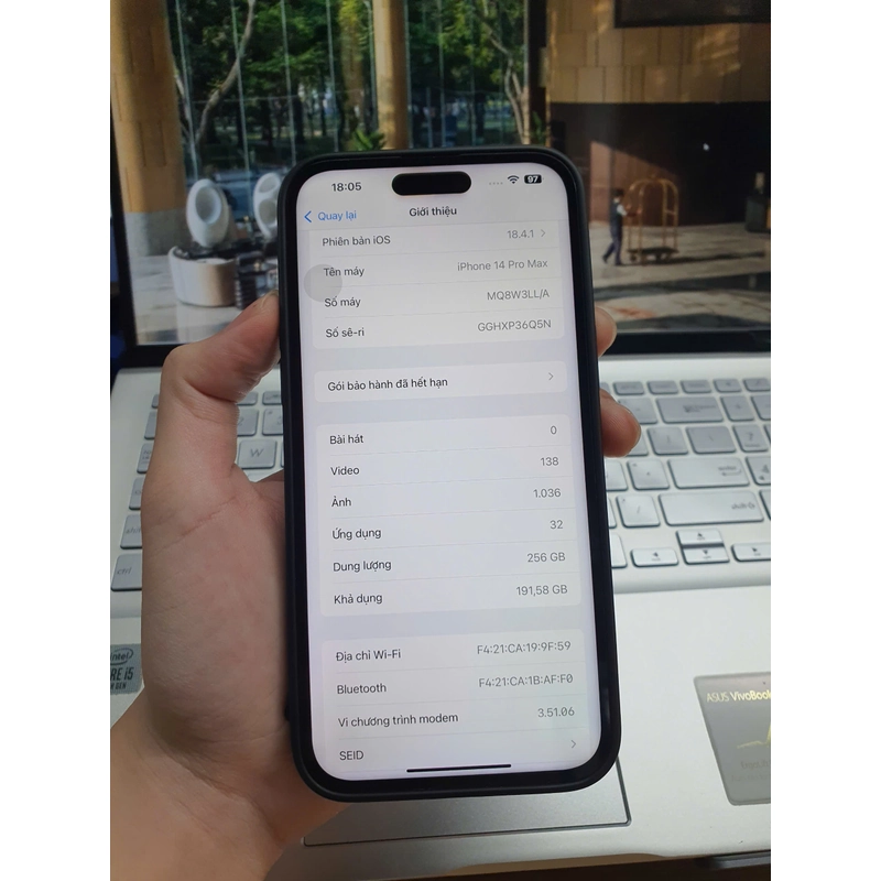 Về quê với ghệ, bán Iphone 14 ProMax 256Gb còn tốt 445796