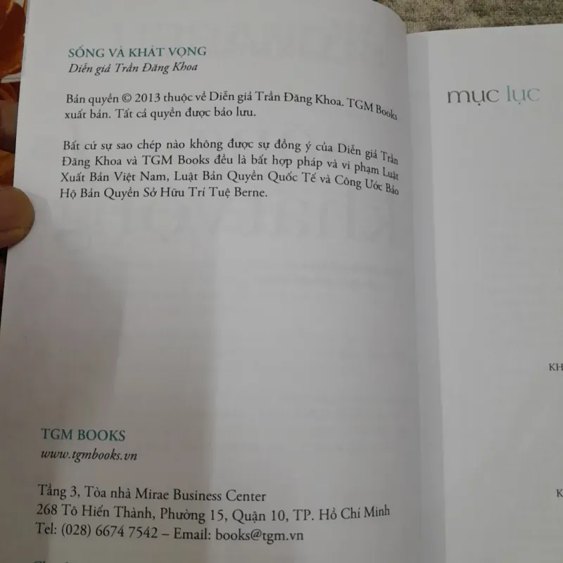 Diễn giả TRẦN ĐĂNG KHOA- SỐNG VÀ KHÁT VỌNG.  762718