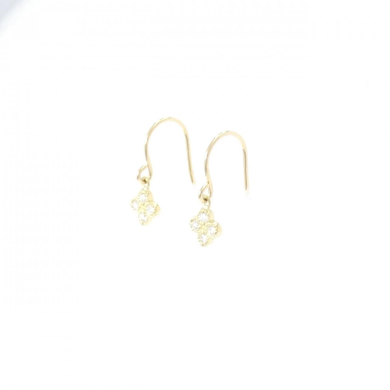 K18YG Bông tai hoa kim cương 0.08CT - Hàng hiệu Chính hãng 869222