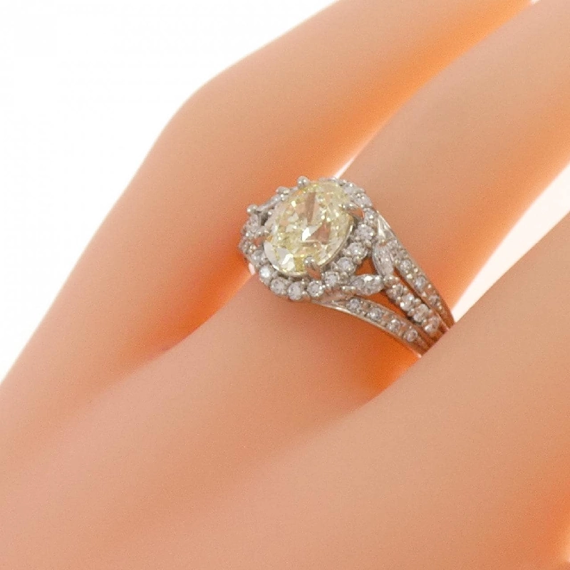 Nhẫn kim cương PT900 1.503CT LY SI1 cắt oval - Hàng hiệu Authentic 871447