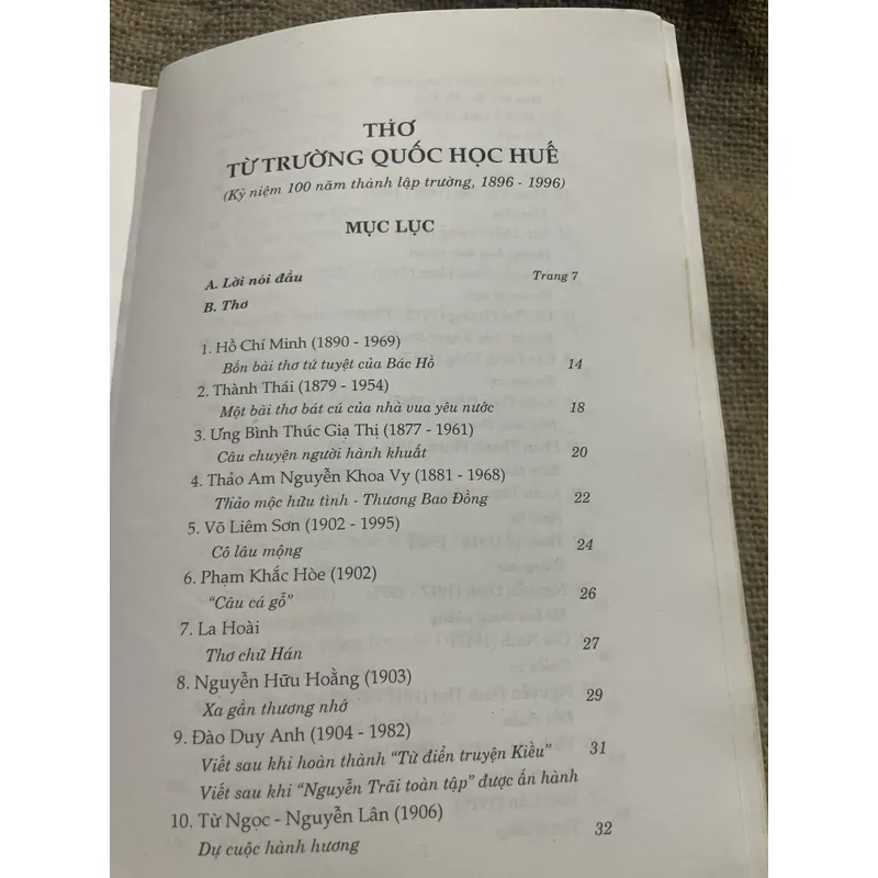 Thơ từ trường Quốc Học Huế 719346