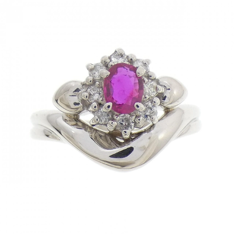 Nhẫn Ruby PT900 0.48CT - Hàng hiệu Chính hãng 851524